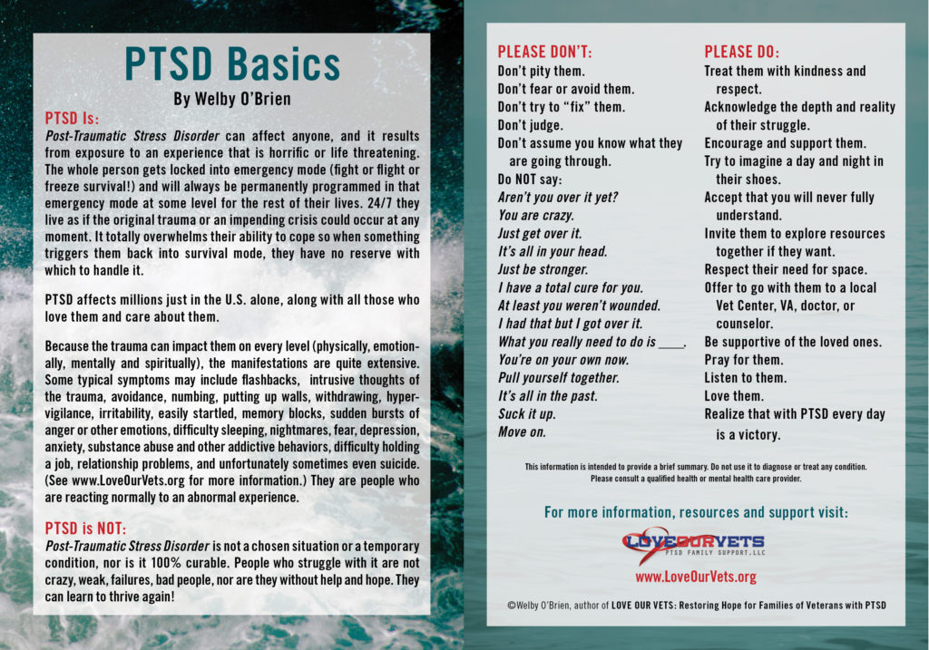 PTSD Basics - Love Our Vets, Welby O'Brien: PTSD Family Support